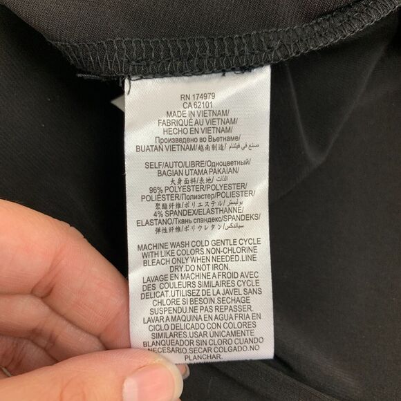 BCBGeneration Faux Wrap Dress Womens XXS 2XS Metallic Tie Waist Long Sleeve - Picture 10 of 16